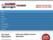 Tablet Screenshot of kcleanouts.com